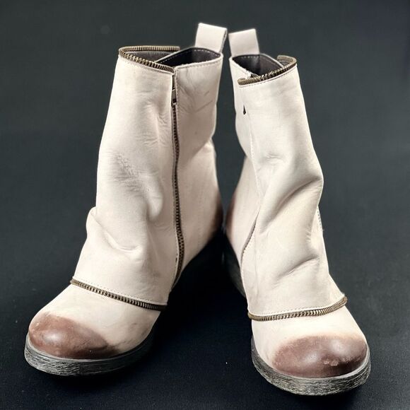 💥Sundance, Size 7.5, Moto Gray Boots - Picture 2 of 15